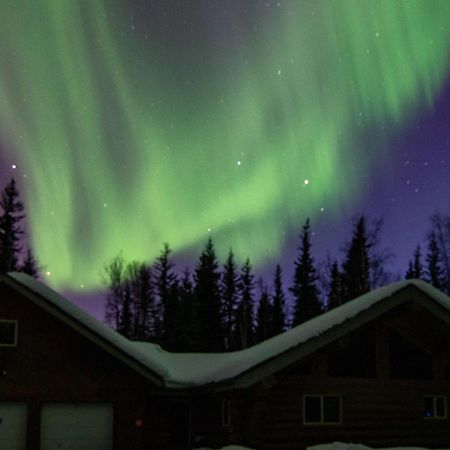 Riverside Log Cabin On-Site Aurora Viewing! North Pole Eksteriør bilde